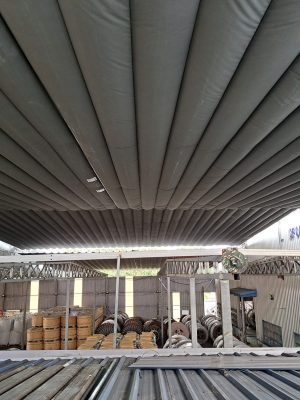 Mái bạt xếp nhà xưởng kho bãi