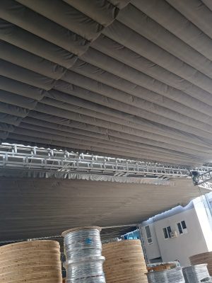 Mái bạt xếp nhà xưởng kho bãi