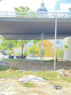 Bạt mái xếp che nhà để xe che nắng mưa ngoài trời