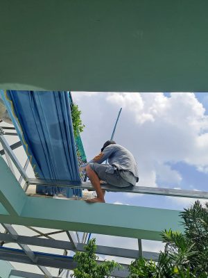 Bạt kéo mái che nhà xưởng, kho xưởng