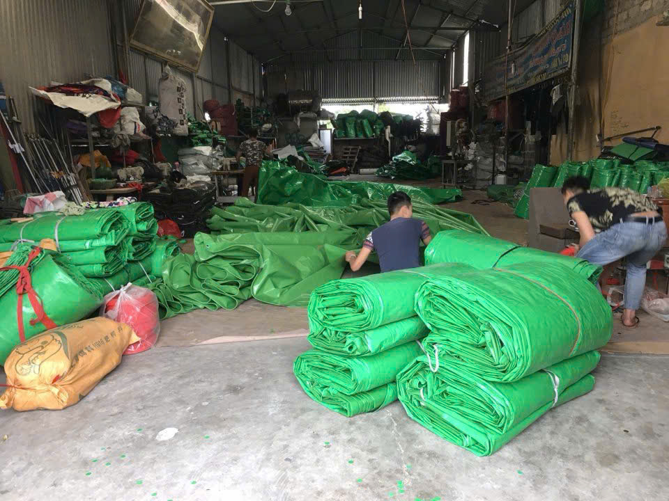 Bạt nhựa che nắng mưa tàu thuyền, sà lan