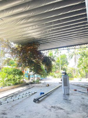 Bạt xếp lượn sóng che nhà xưởng