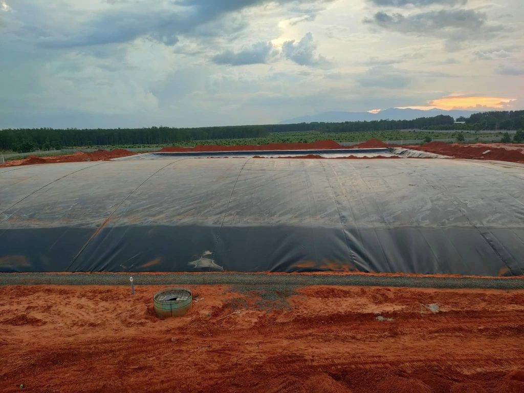 Hầm biogas phủ bạt HDPE