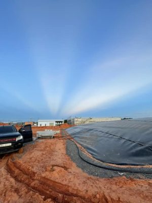 Hầm biogas phủ bạt HDPE
