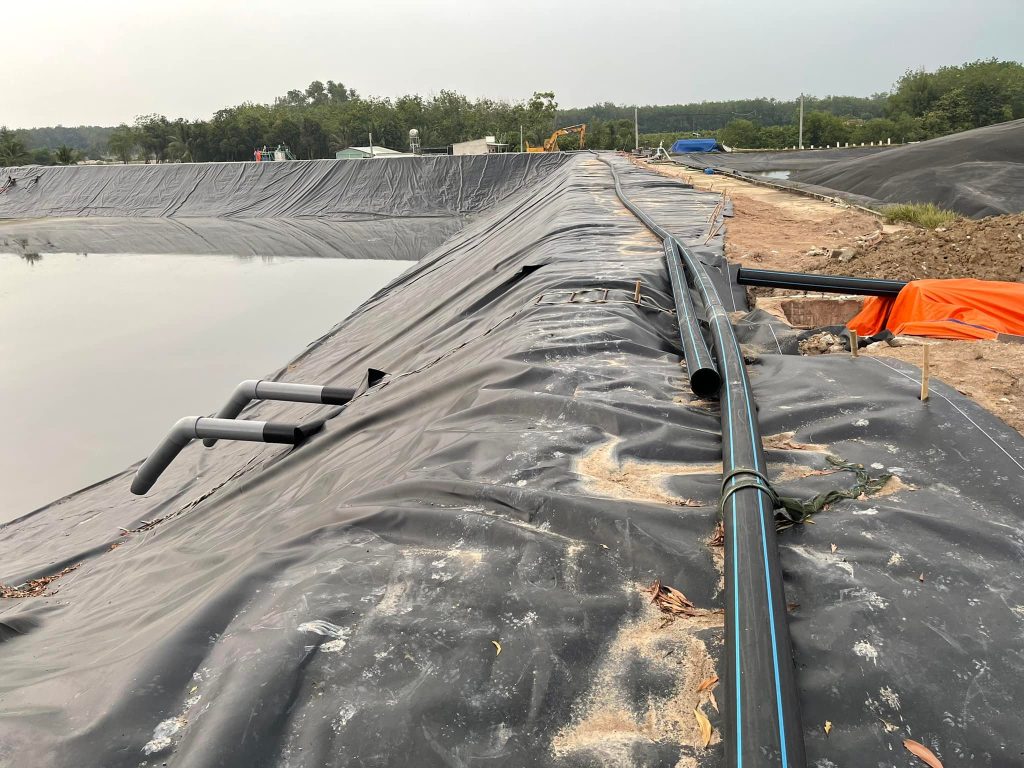 Bạt lót ao hồ nuôi cá HDPE Bạt lót ao hồ nuôi tôm HDPE