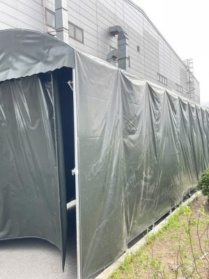Bạt nhựa PVC ứng dụng làm nhà bạt vòm di động