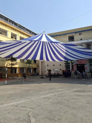 Dù tròn sự kiện đk 16m che nắng sân trường