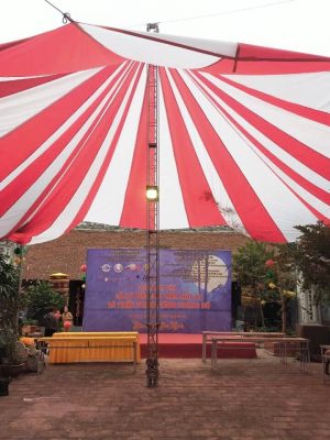 Bạt dù tròn che nắng sự kiện sân trường đk 20m