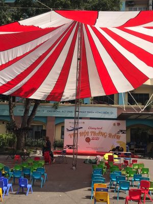 Dù che sân trường đk 22m