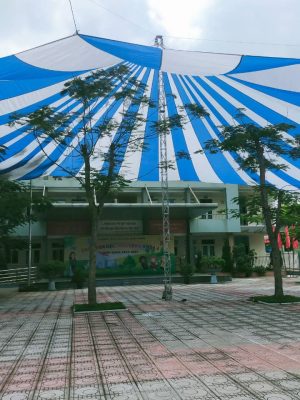 Dù tròn che nắng sự kiện sân trường học đường kính 22m