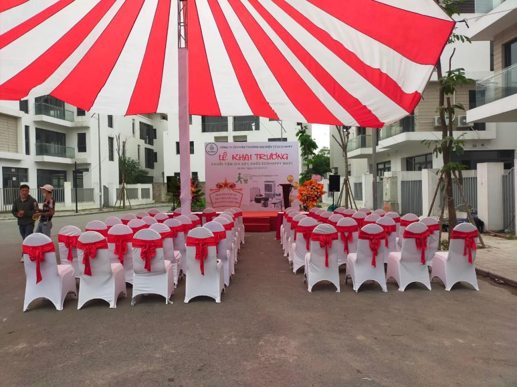 Dù tròn che nắng sự kiện sân trường đường kính 20m