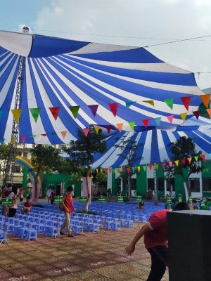 Dù tròn che nắng sự kiện sân trường học đường kính 22m