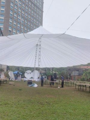 Bạt dù tròn sự kiện đường kính 20m