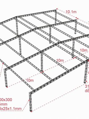Cấu tạo chi tiết của hệ thống mái xếp lượn sóng