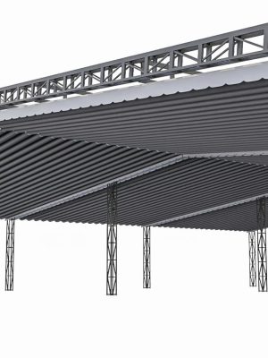 Cấu tạo chi tiết của hệ thống mái xếp lượn sóng