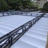 Bạt mái xếp lượn sóng che nắng mưa ngoài trời