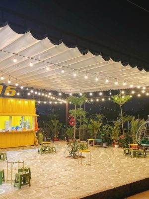 Mái bạt xếp lượn sóng