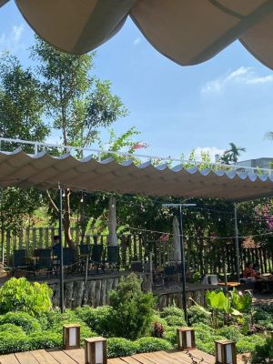 Bạt che nắng mưa sân vườn ngoài trời