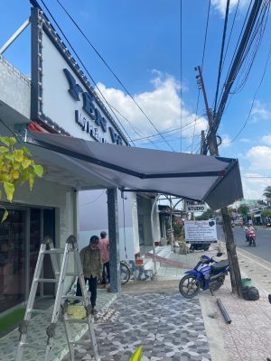 Bạt mái hiên di động, che nắng mưa ngoài trời