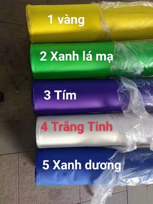 Mã màu vải bạt dù polyester 420D che nắng mưa