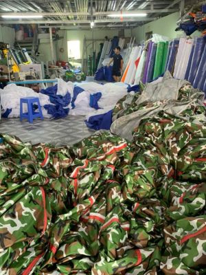 Xưởng cung cấp vải bạt dù rằn ri quân đội